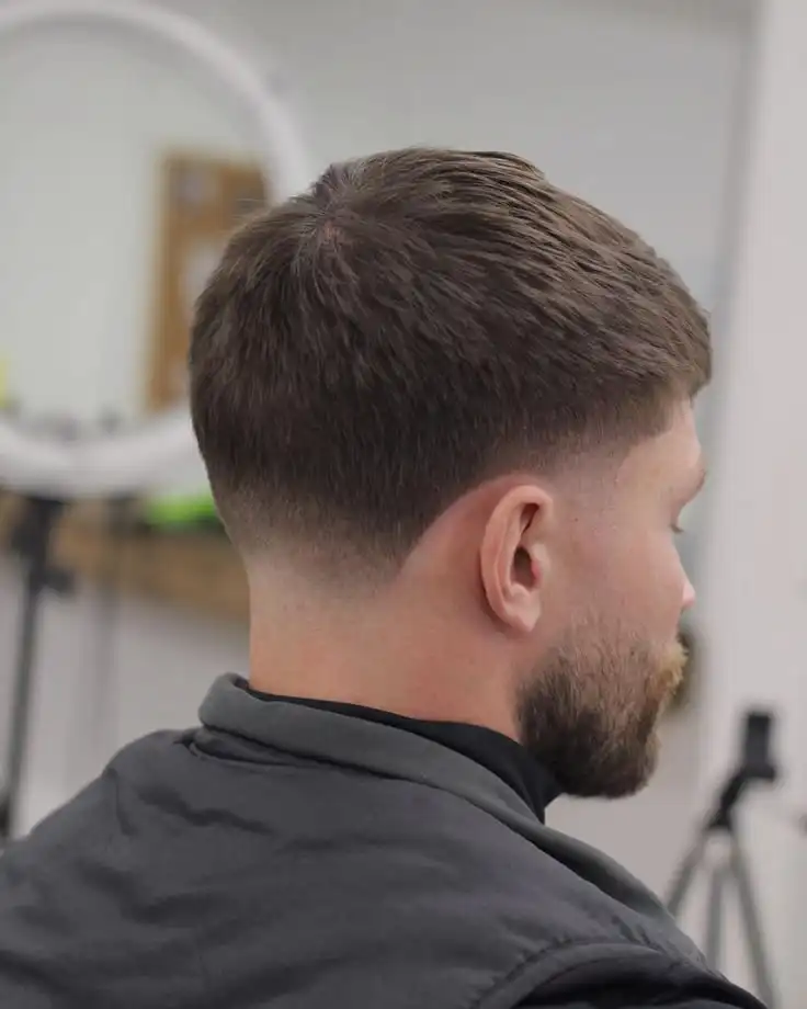 Low Taper Fade with Buzz Cut